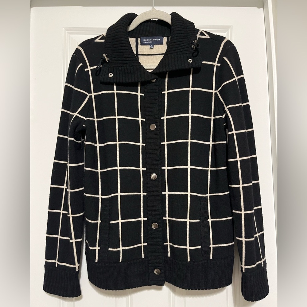 Jones New York Merino Wool Cardigan